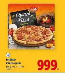 Lidl SOL&MAR Chorizo pizza ajánlat