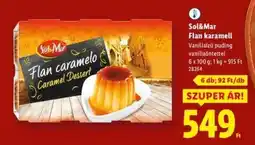 Lidl SOL&MAR Flan karamell ajánlat
