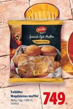 Lidl Sol&Mar Magdalenas muffin ajánlat