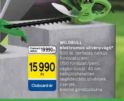 Tesco WILDBULL elektromos sövényvágó ajánlat