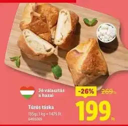 Lidl Túrós táska ajánlat