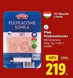 Lidl Pikok Pulykacombsonka ajánlat