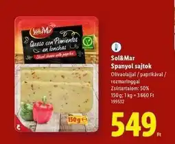 Lidl Sol&Mar Spanyol sajtok ajánlat