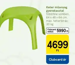 Tesco Keter műanyag gyerekasztal ajánlat