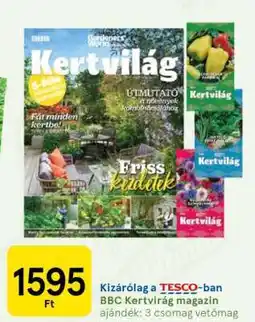 Tesco BBC Kertvilág magazin ajánlat
