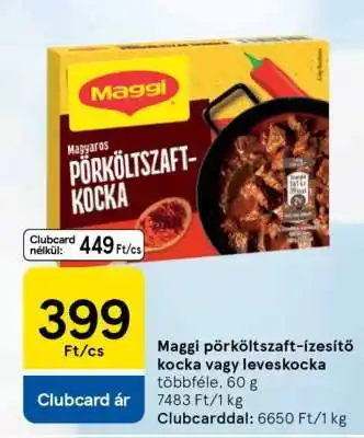 Maggi pörköltzaft-ízesítő kocka vagy leveskocka