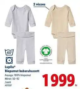 Lidl Lupilu Biopamut babaruhaszett ajánlat
