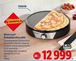 Lidl Silvercrest Óriáspalacsinta sütő ajánlat