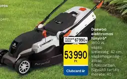 Tesco Daewoo elektromos fűnyíró ajánlat