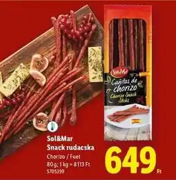 Lidl SOL&MAR Snack rudacska ajánlat