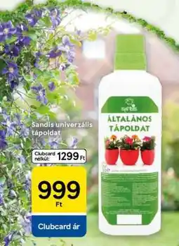 Tesco Sandis univerzális tápoldat ajánlat