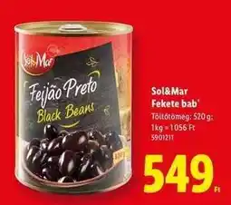Lidl SOL&MAR Fekete bab ajánlat