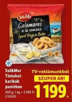 Lidl Sol&Mar Tintahal-karikák panírban ajánlat