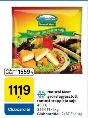 Natural Meat gyorsfagyasztott rántott trappista sajt