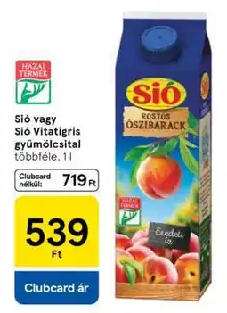 Tesco Sió vagy Sió Vitatigris gyümölcsital ajánlat