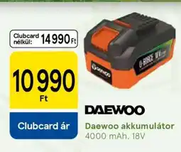 Tesco Daewoo akkumulátor ajánlat