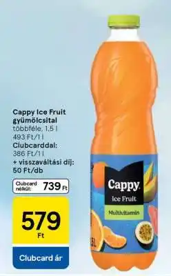Tesco Cappy Ice Fruit gyümölcsital ajánlat