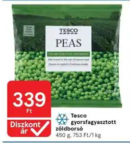 Tesco Tesco gyorsfagyasztott zöldborsó ajánlat