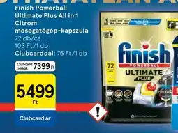Tesco Finish Powerball Ultimate Plus All in 1 Citrom mosogatógép-kapszula ajánlat