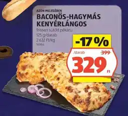 ALDI Baconös-Hagymás Kenyérlángos ajánlat