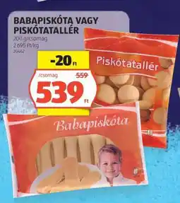 ALDI BABAPISKÓTA VAGY PISKÓTATALLÉR ajánlat