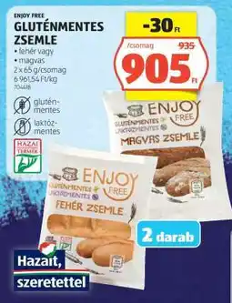 ALDI ENJOY FREE GLUTÉNMENTES ZSEMLE ajánlat