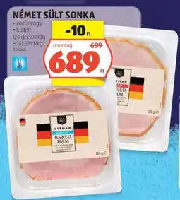 ALDI Német sült sonka ajánlat