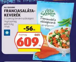 ALDI ALL SEASONS FRANCIA SALÁTA KEVERÉK ajánlat
