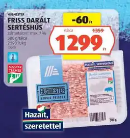 ALDI Húsmester Friss Darált Sertéshús ajánlat