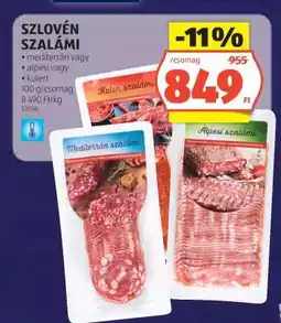 ALDI Szlovén szalámi ajánlat