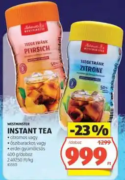 ALDI WESTMINSTER INSTANT TEA ajánlat