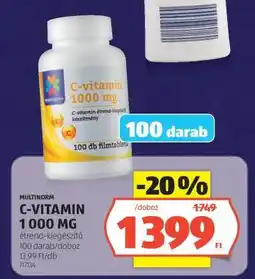 ALDI MULTINORM C-VITAMIN 1000 MG ajánlat
