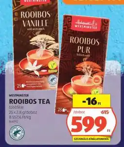 ALDI WESTMINSTER ROOIBOS TEA ajánlat