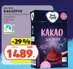 ALDI BACK FAMILY KAKAÓPOR ajánlat
