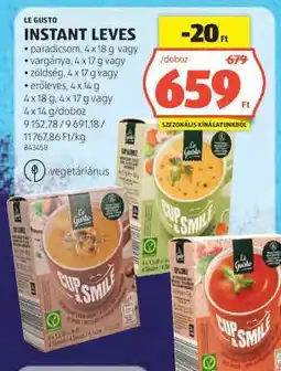 ALDI LE GUSTO INSTANT LEVES ajánlat