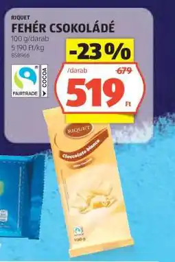 ALDI Riquet Fehér Csokoládé ajánlat
