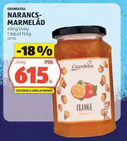 ALDI Grandessa Narancs Marmelád ajánlat