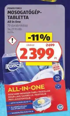 ALDI POWER FORCE MOSOGATÓGÉP-TABLETTA ajánlat
