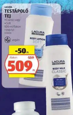 ALDI Lacura Testápoló Tej ajánlat