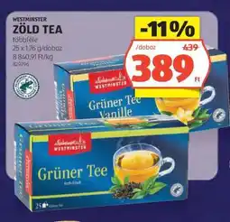 ALDI WESTMINSTER ZÖLD TEA ajánlat