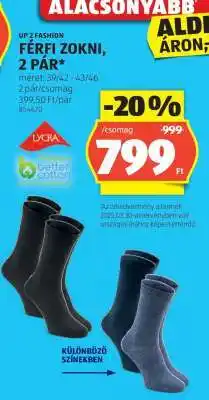 ALDI Férfi zokni, 2 pár ajánlat