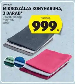 ALDI Crofton Mikroszálas Konyharuha, 3 darab ajánlat