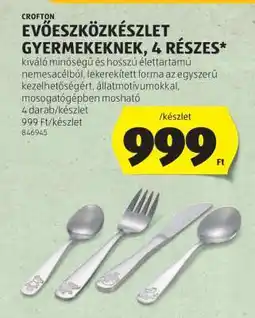ALDI EVŐESZKÖZKÉSZLET GYERMEKEKNEK, 4 RÉSZES ajánlat