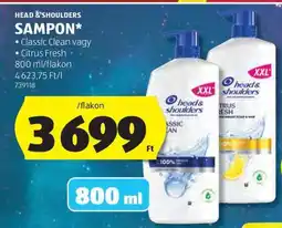 ALDI HEAD & SHOULDERS Sampon ajánlat