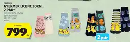 ALDI POKÉMON GYERMEK LICENC ZOKNI, 2 PÁR ajánlat