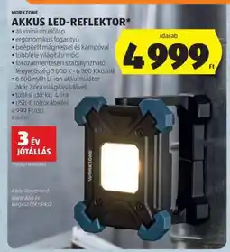 ALDI WORKZONE AKKUS LED-REFLEKTOR ajánlat