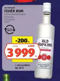 ALDI Old Hopking Fehér Rum ajánlat