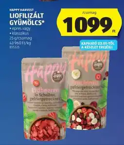 ALDI Happy Harvest Liofilizált Gyümölcs ajánlat