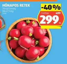 ALDI Hónapos retek ajánlat