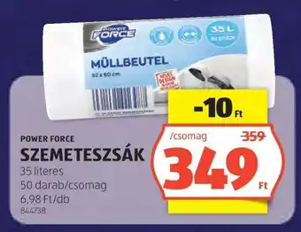 ALDI POWER FORCE SZEMETESZSÁK ajánlat